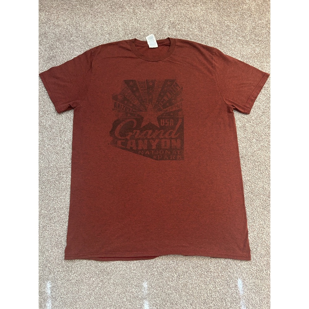 Delta Grand Canyon National Park T-Shirt Mens Large Red Excellent Graphic Tee